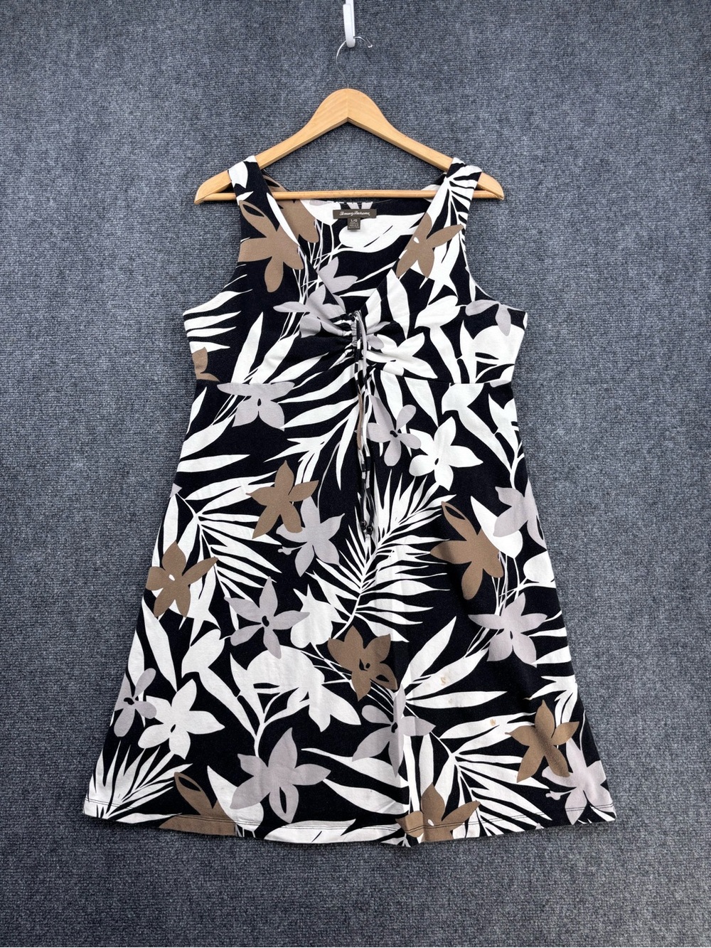 Tommy Bahama Tropical Resortwear Vacation Knit Supima Cotton Shift Dress Size L
